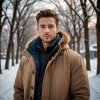 Огромный ассортимент мужских пуховиков в знаменитом магазине